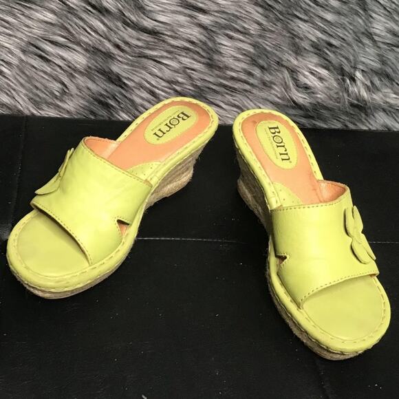 Born Platform Sandals Leather Upper 7M - Picture 5 of 5